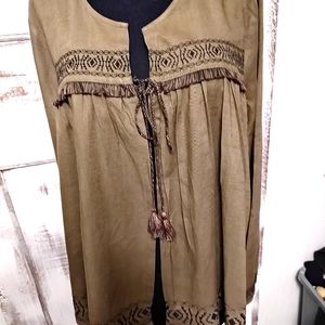 NWT Just Fab Linen Jacket